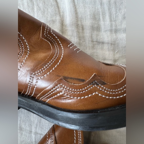 Ganni Western Mules in Brown - Picture 9 of 11